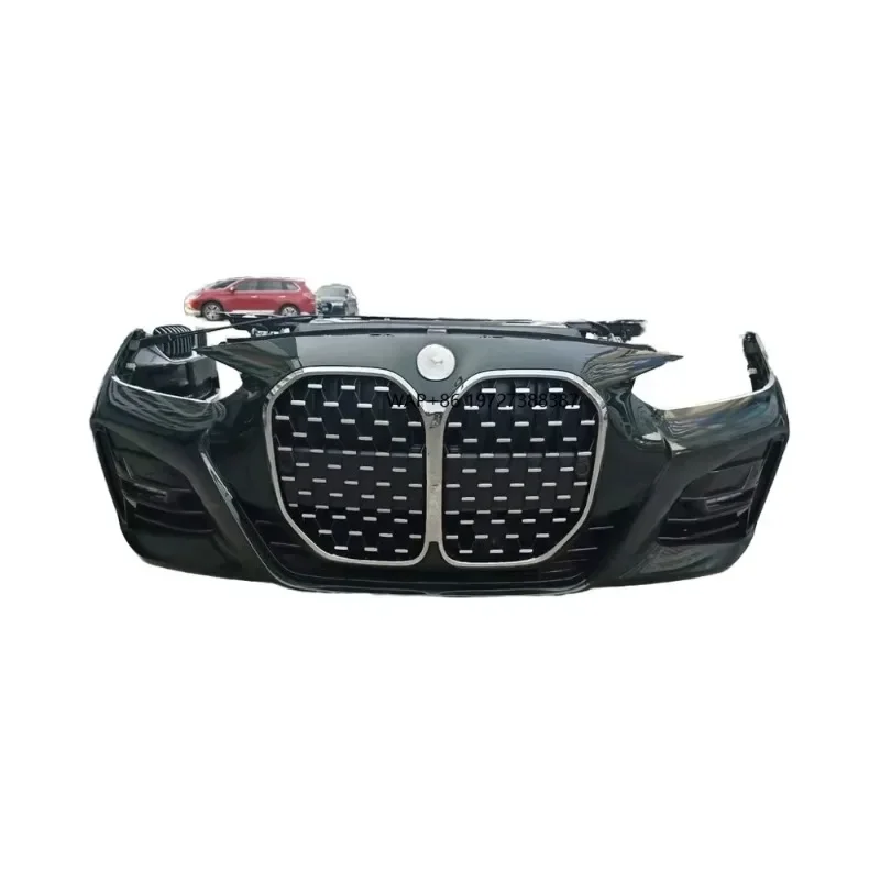 For New 4 Series G22 420 430 Original Front Nose Assembly Front Bumper Grille Headlight Fog Lamp Water tank Frame Condenser