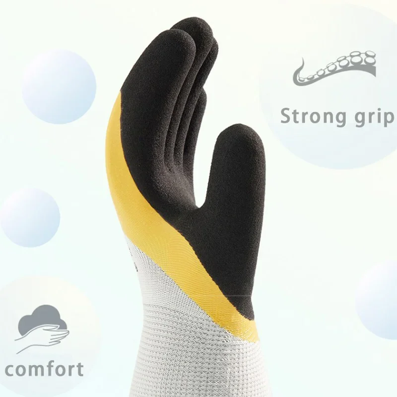 Tear Resistant Gloves Strong Grip Anti Slip Automotive Maintenance Machine Tool Operation Agriculture Construction Work Gloves
