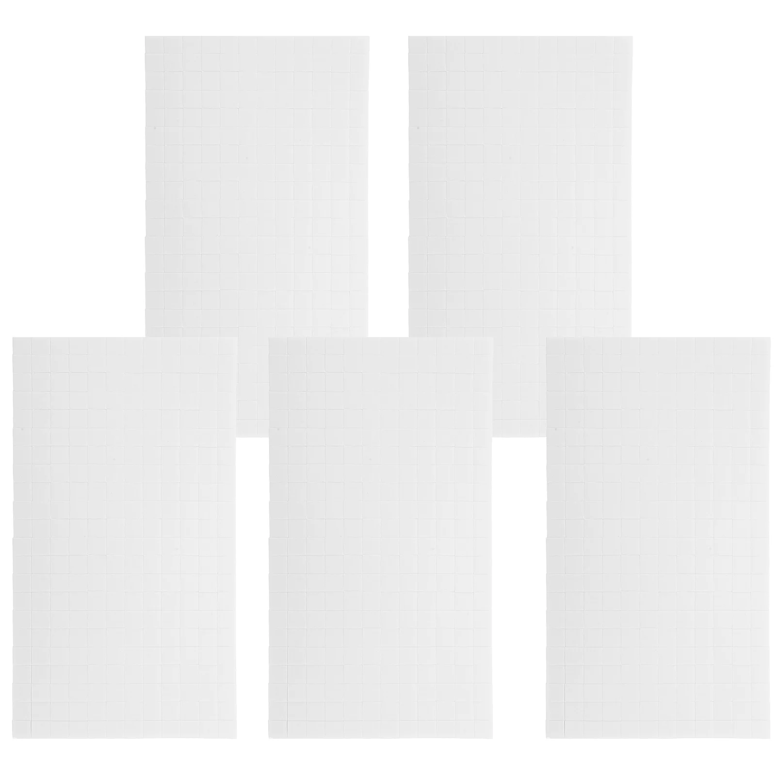 5 Sheets Foam Square Stand Scrapbook Tapes Mounts Dots Accessories Double Sided Adhesive Craft Squares