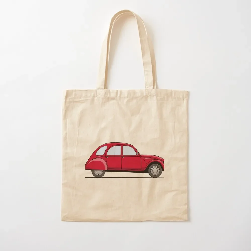 Classic French Car - Red Tote Bag custom tote Women's men shopping logo