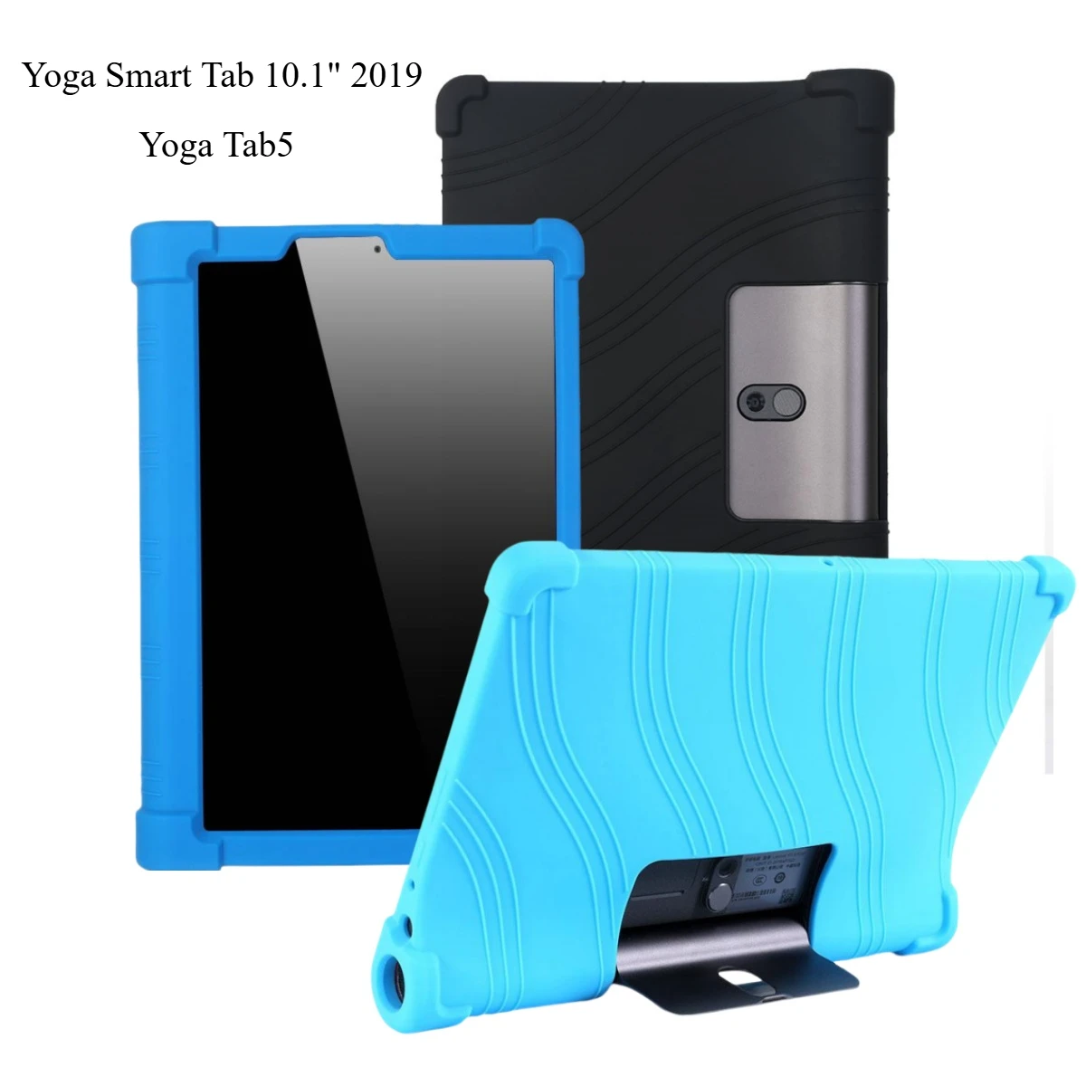 Miękkie etui do tabletu Lenovo Yoga Smart Tab 10,1 cala 2019 Silikonowe, odporne na wstrząsy gumowe etui do tabletu Yoga Tab5 YT-X705F/M/L 10,1"