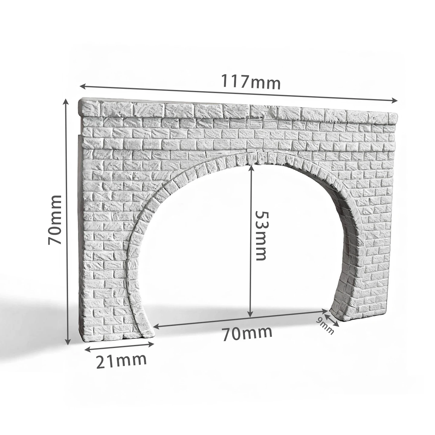 Outland Models Train Railway Layout Tunnel Portal (Train Track) N Scale
