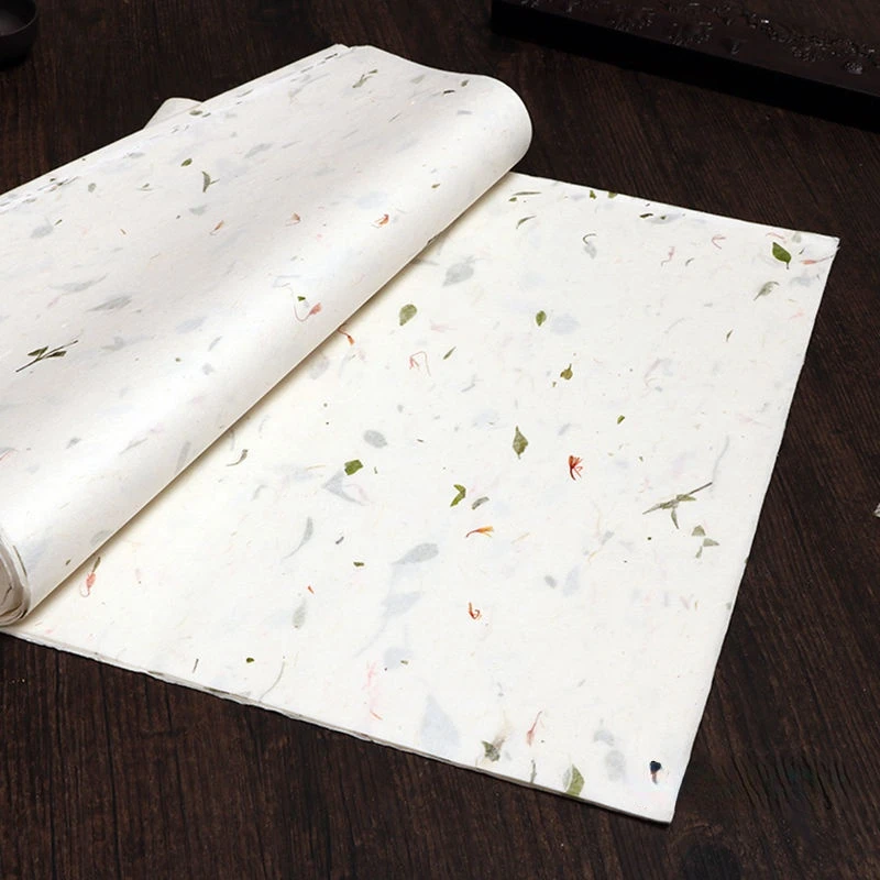 A4 Printing Rice Paper Plants Flower Fiber Print Rice Paper Half Ripe Printing Rice Paper Letterhead Calligraphy Painting Papier