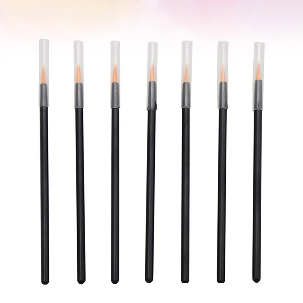 Conjunto de pincéis de delineador feminino, 50 peças, aplicadores de maquiagem descartáveis para delineador líquido, delineador labial e delineador de olhos, ferramenta de beleza conveniente