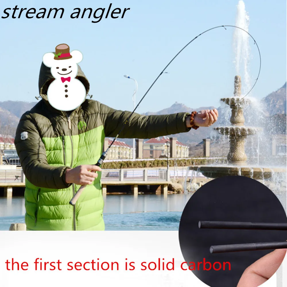 1.38 متر تيار خفيف للغاية لينة القطب إغراء تباع تلميح الكربون قضيب 1.5-5 جرام 3-6lb 462ul سمك السلمون المرقط Panfish baitcast قضيب #2