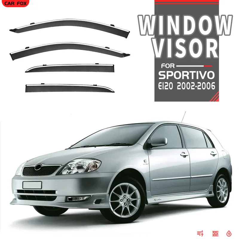 

For Toyota Corolla Sportivo 2002-2006 Car Window Visor Awning Shelters Windshield Side Window Rain Sun Shade Auto Accessories