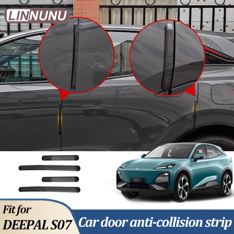 Linnunu Fit for Deepal S07 L07 Sl03 Car Accessories Car Body Anti-Collision Protection Strips Car Door Anti-Collision Strips Special Car Modification Decorative Body Anti-Scratch Strips to Protect Car Supplies