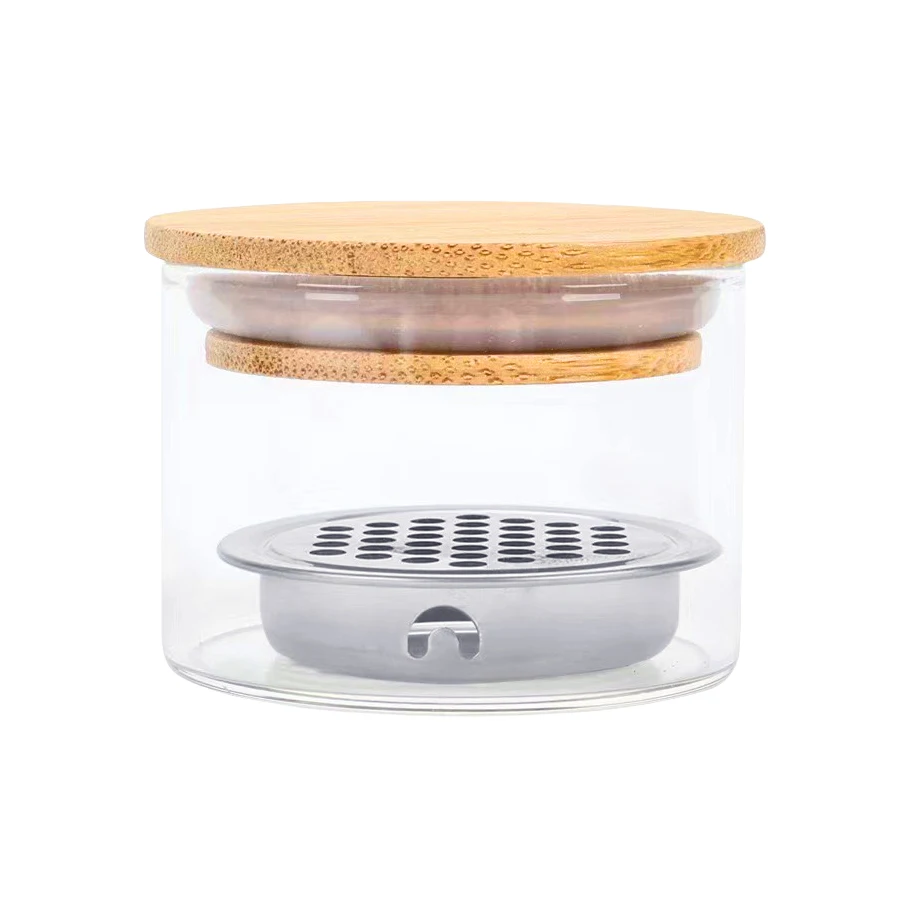 NEW 1/2PCS Nail Art Brushes Washing Cup Nail Brush Cleaner Dappen Dish with Lid  Nail Glitter Acrylic Liquid Powder Removal Cup