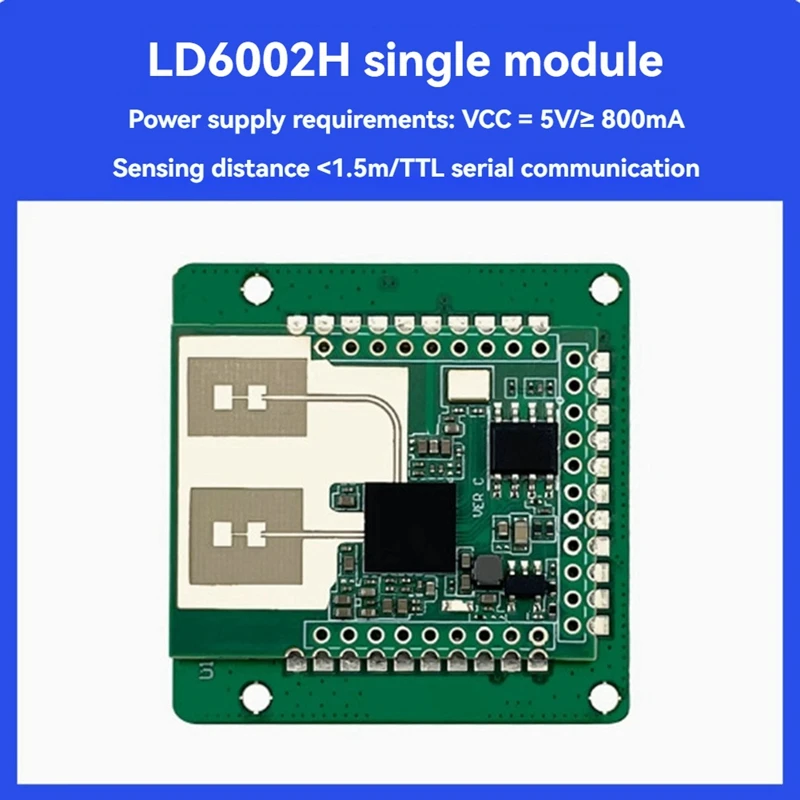 LD6002H 60G Radar Module Breathing And Heartbeat Detection Radar Module Non-Contact Intelligent Monitoring Module