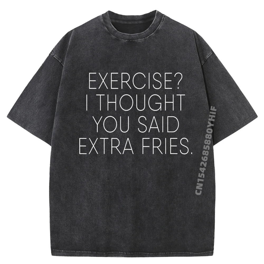 

Exercise I Thought You Said Classic Tops Tees Luxury Designer Summer Minimalist T-Shirt Outdoor Washed Tee-Shirt Discount