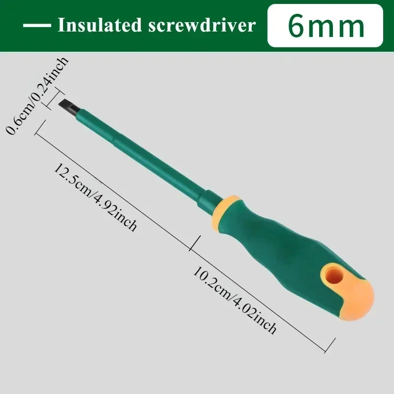 Phillips Screwdriver with Magnetic Insulation Slotted Screwdriver Electrician Repair Tools Hand Tools