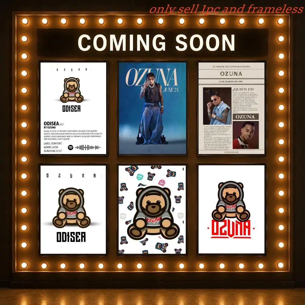 Famous Reggae Rock Singer O-Ozuna Poster Poster Painting Wall Art Pictures Living Room Home Decor