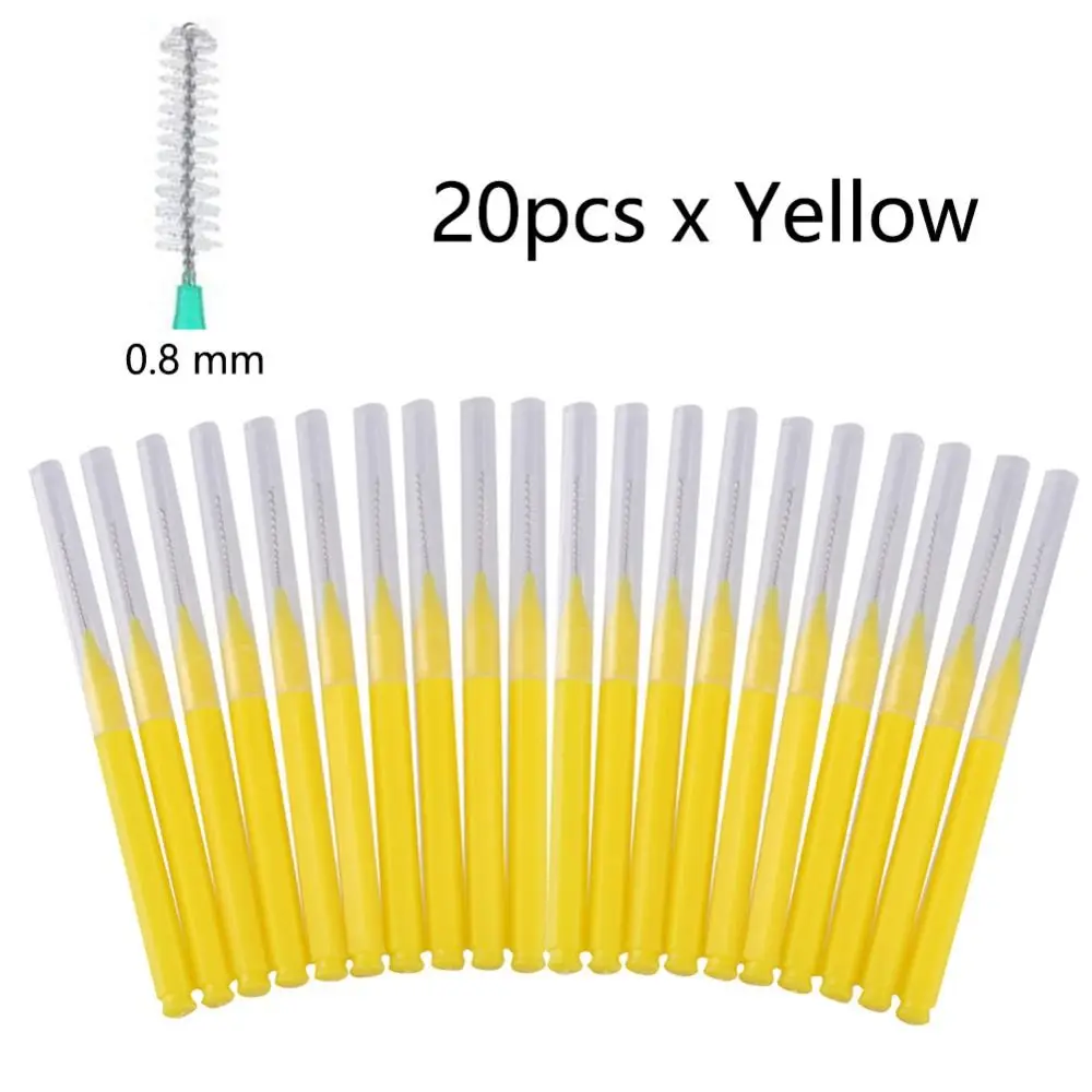 20Pcs Micro Beauty Makeup Tools Disposable Eyelash Brush Brow Lifting Mini Eyebrow Brush Brow Perm Brush