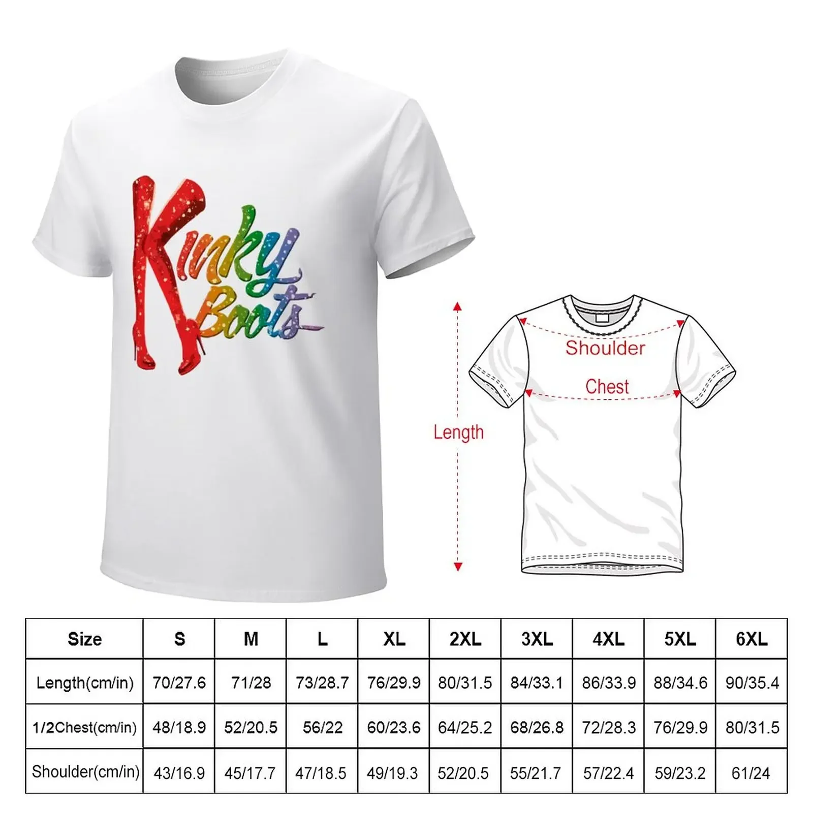 Kinky Boots Pride Logo T-Shirt plus sizes tees mens graphic t-shirts hip hop