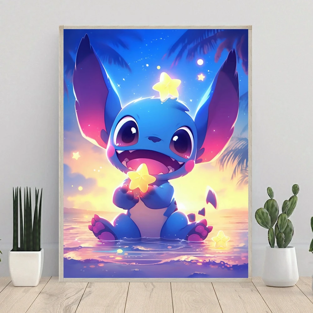 Cyberpunk Lilo & Stitch Fairy Dust Diamond Painting Mosaic Disney Cartoon Art Cross Stitch Embroidery Home Decor Children's Gift