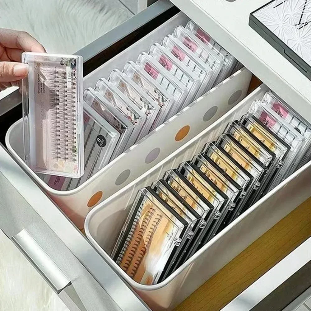 Professionele wimperverlenging organizer box - draagbare tas voor valse wimpers, borstels en gereedschappen, wimperbak met draaggreep