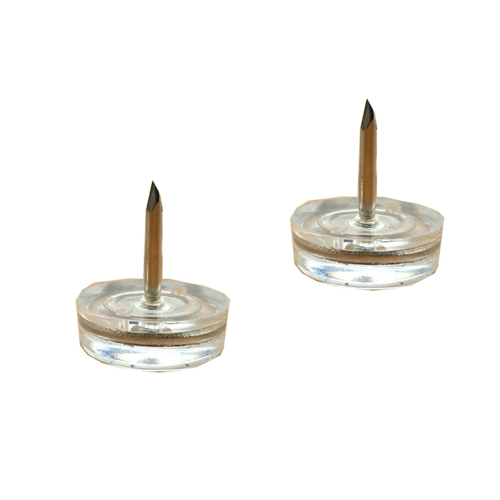

20pcs Cleats Furniture Chair Pads Anchor Nails Plastic Feet Coasters Table Protectors Non Slip High Grade Material Wood