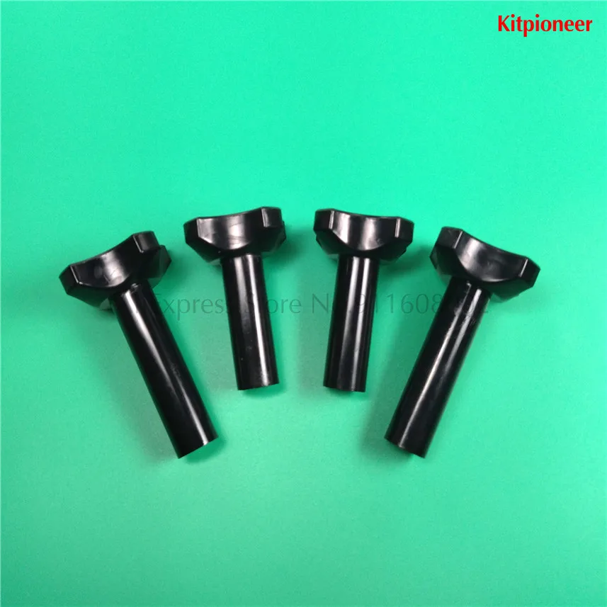 Черные крепежные гайки 4 в 1, фитинги, четырехлистные винтовые гайки M8 для машин для мягкого мороженого YKF826T