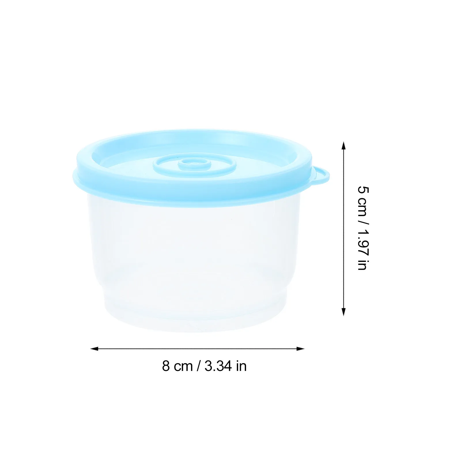 6Pcs Premium Plastic Fresh-Keeping Food Box Set Mini Storage Container for Baby Snack Fruit Vegetable Refrigerator Outdoor