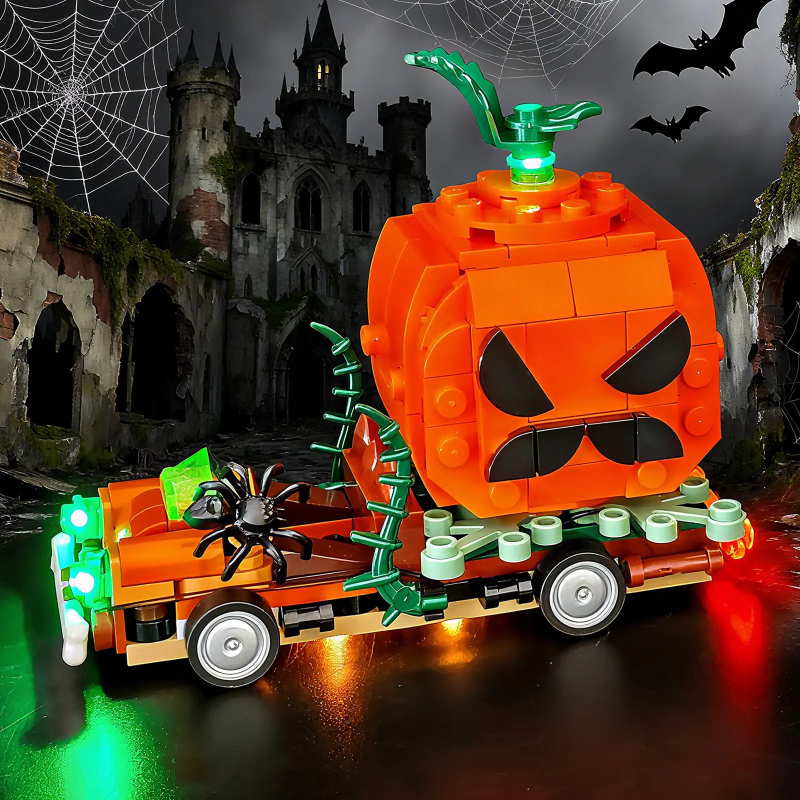 Kit de iluminação LED LYBMTWF compatível com caminhonete Lego 40822 Jack-O'-Lantern (NÃO inclui os tijolos modelo)