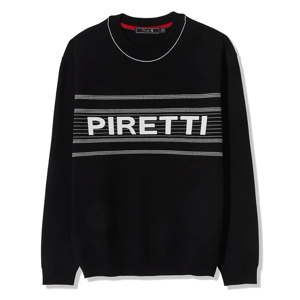 

Luxury Minimalist Letter Sweater for Men Long-Sleeve Warm Sportswear New Arrival Versatile Golf Top Korean Style Comfortable