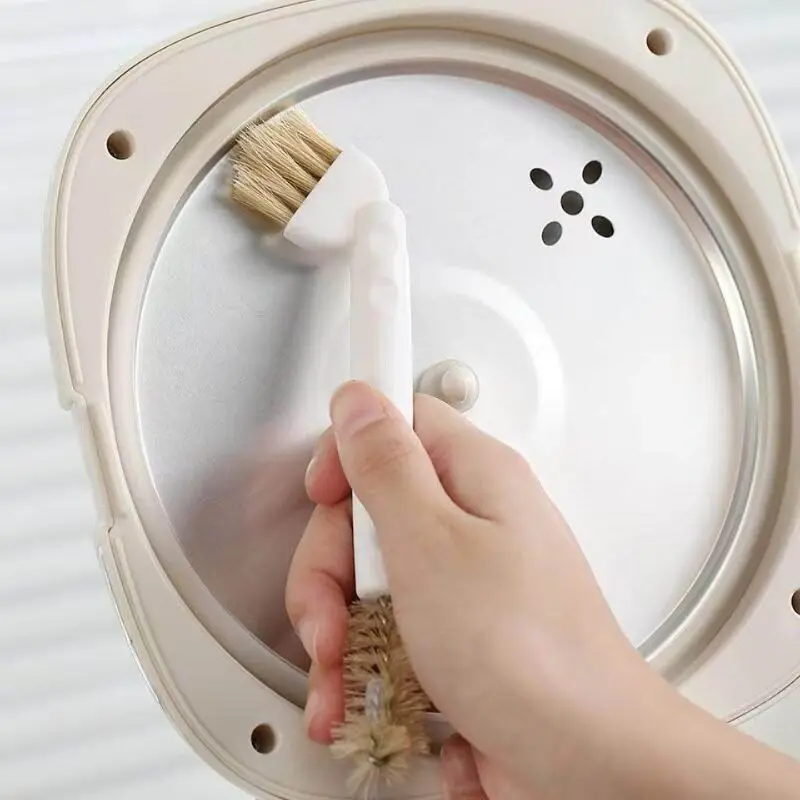 Dual‑End Gap Cleaning Brush Multi‑Purpose Small Scrub Brush for Bottle Lid Rice Cooker Kitchen Crevice Washing Tool