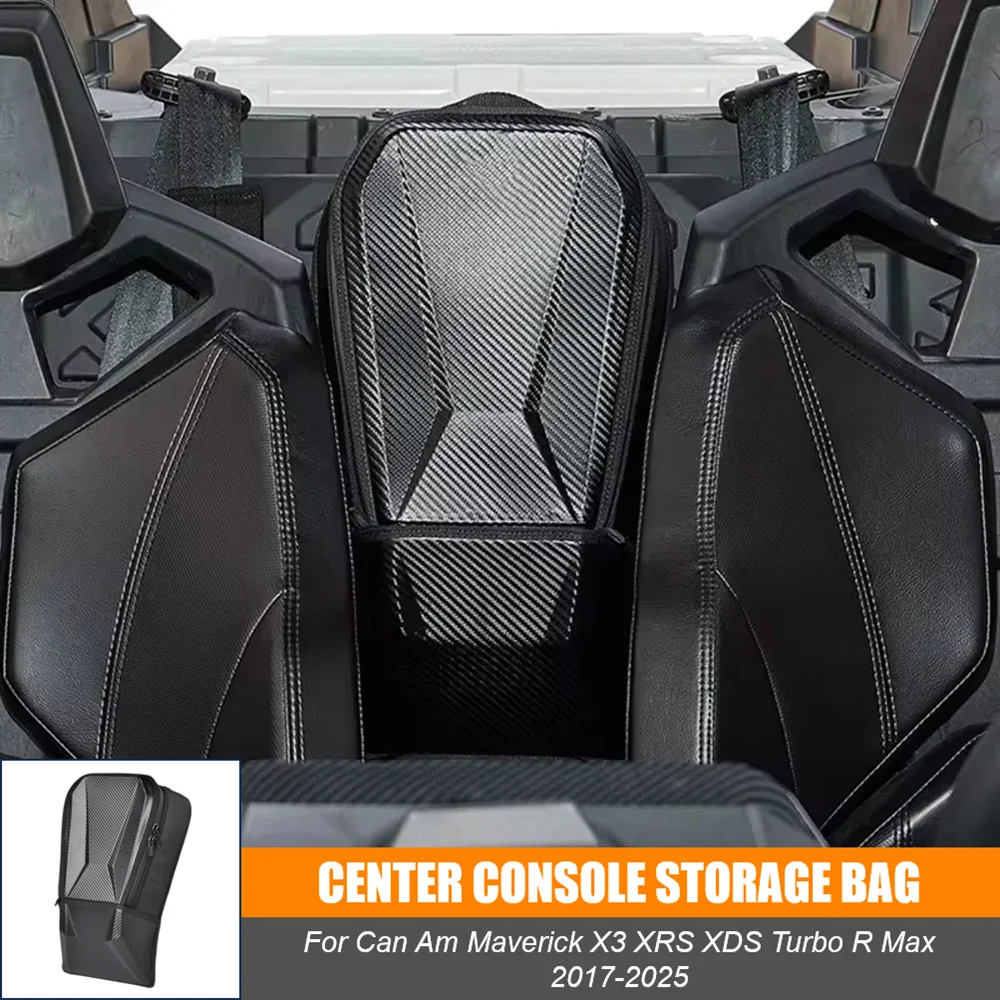 

UTV Seats Center Shoulder Console Storage Cargo Bag for Can-Am Maverick X3 Max 900 HO R RR 4x4 XRC XMR Turbo DPS 2017-2025