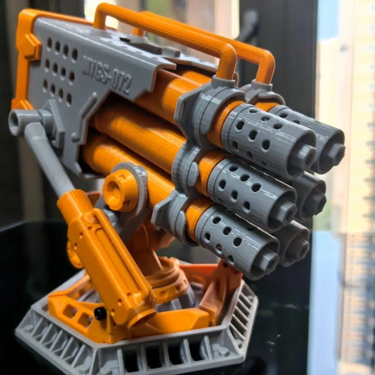 3D Printing Cyberpunk Spitfire Missile Launcher Desktop Pen Knife Tool Storage Box Model Ornament EDC Creative Tool