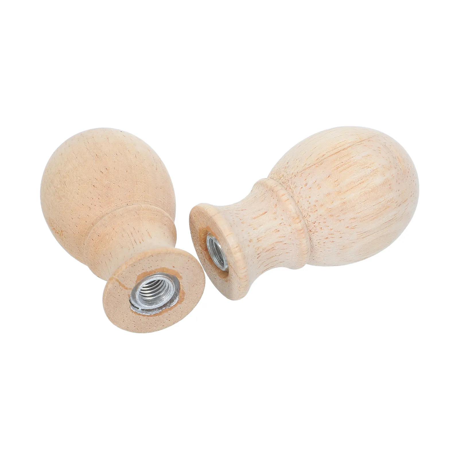 

2Pcs Wood Ball Lamp Finials Decorative Screw Cap Knobs for Table Floor Lamps DIY Lamp Shade Harp Holder Accessories
