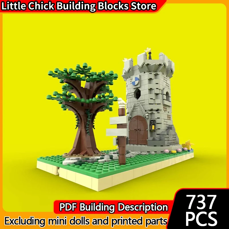 

Medieval Castle Model MOC Building Bricks Fortress Watchtower Modular Technology Children Holiday Gifts Assemble Toys Suit