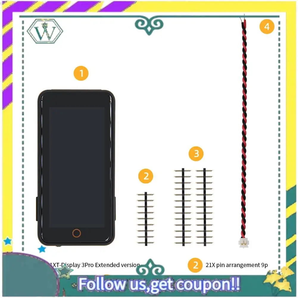 NEW T-Display-S3-Pro ESP32-S3 Enhanced Version With 2.33-Inch Touch LCD Screen Featuring Wifi And Bluetooth