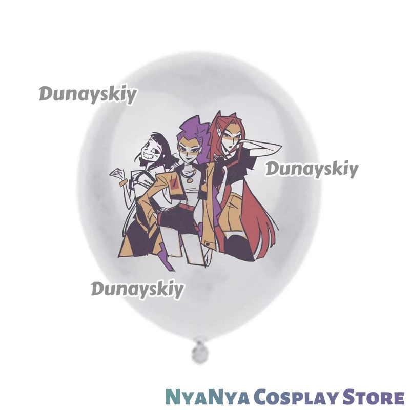 ลูกโป่งธีม KPop Demon Hunters HUNTRX Saja Boys สำหรับตกแต่งงานปาร์ตี้วันเกิด ฮาโลวีน คอสเพลย์ ชุดแฟนซี คริสต์มาส