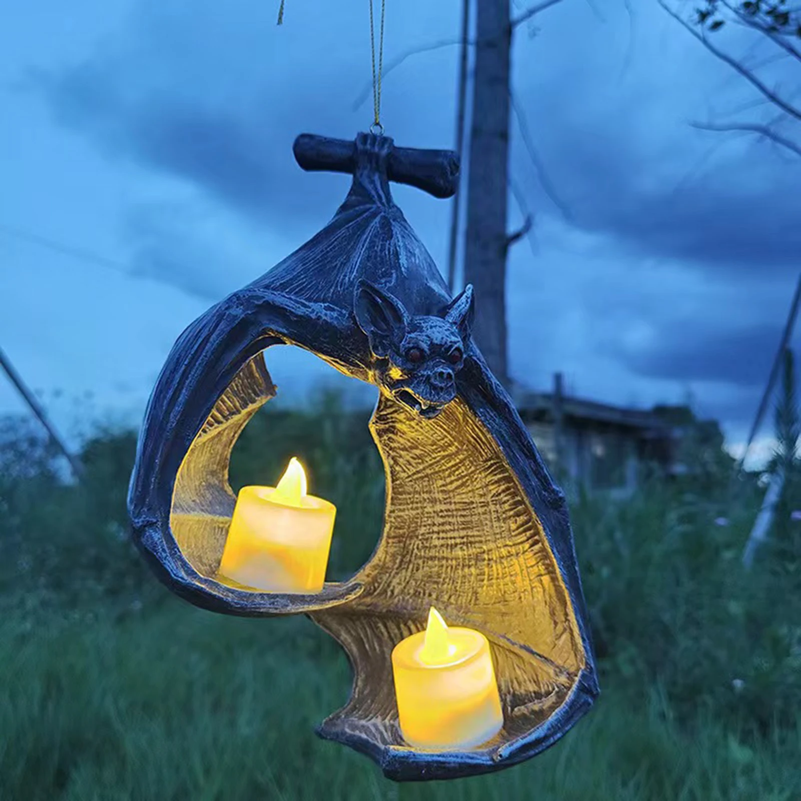 Resin Bat Wall Scon…