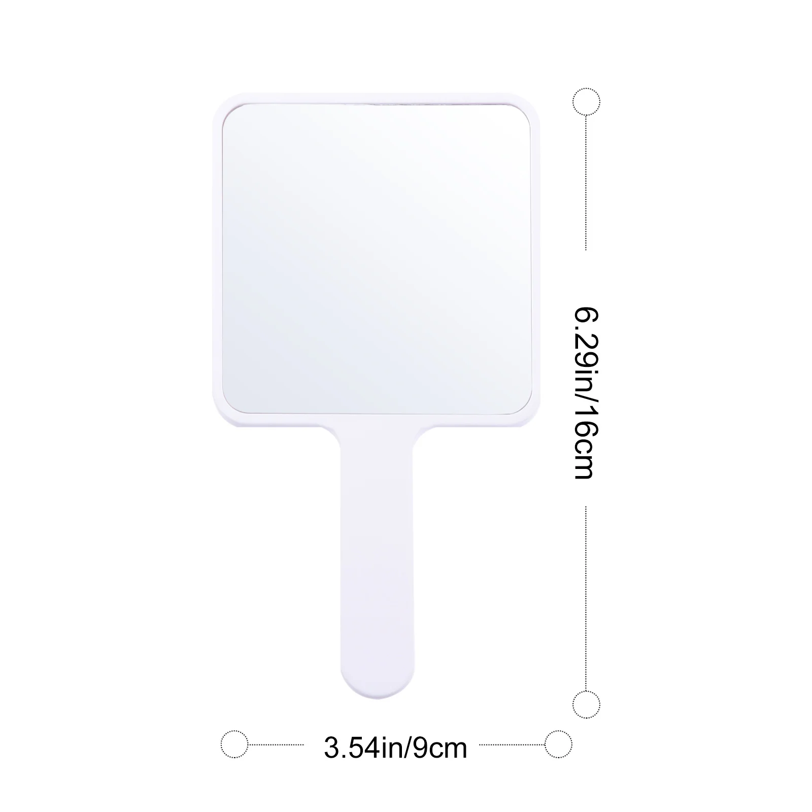 Mirror with Ergonomic Design and Smooth Texture Ideal for Applying Lipstick Checking Details Salon Barber Use Women