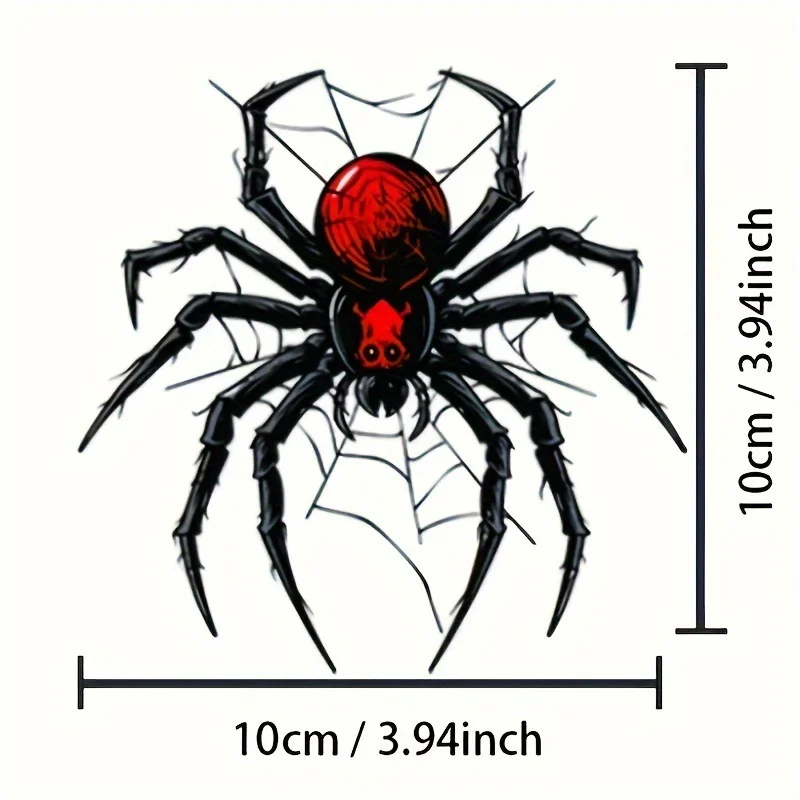 

1pcs Spider Car Sticker Car, Motorcycle, Electric Vehicle Body Stickers Scratch Obstruction Car Accessories Stickers 1pcs