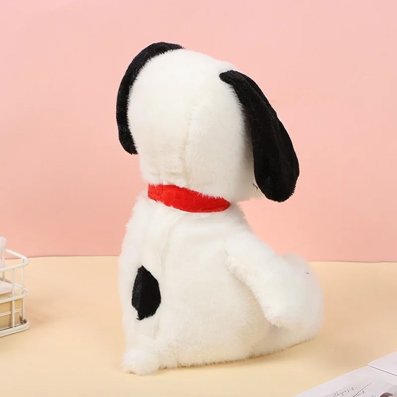 新生児の呼吸を落ち着かせるスヌーピーの白い犬のぬいぐるみ、睡眠のお供、音楽と光のぬいぐるみ、感覚玩具、子供へのプレゼント