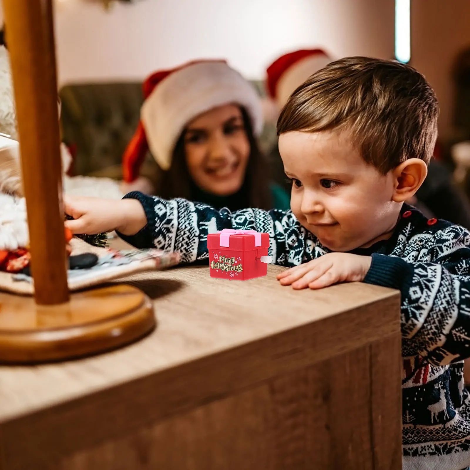 3Pcs Xmas Wind Up Clockwork Creative Decorative Xmas Party Gift Funny Christmas Walking Novelty Plaything Wind Up Toys