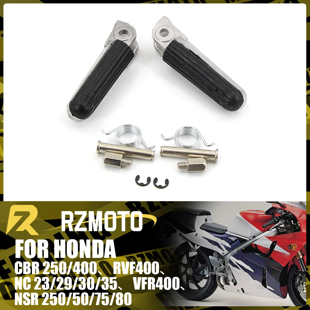 

Front Foot Rests Pedal Bracket Assembly Kit For HONDA NSR50 NSR75 NSR80 NSR250 CBR250 CBR400 VFR400 Motorcycle Folding Parts