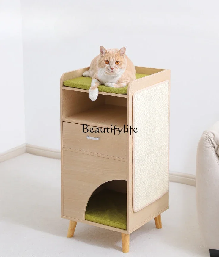 

Y Cat Shelter Cat Nest Four Seasons Universal Bedside Table Bed Side Table Shared Chamfer Cabinet