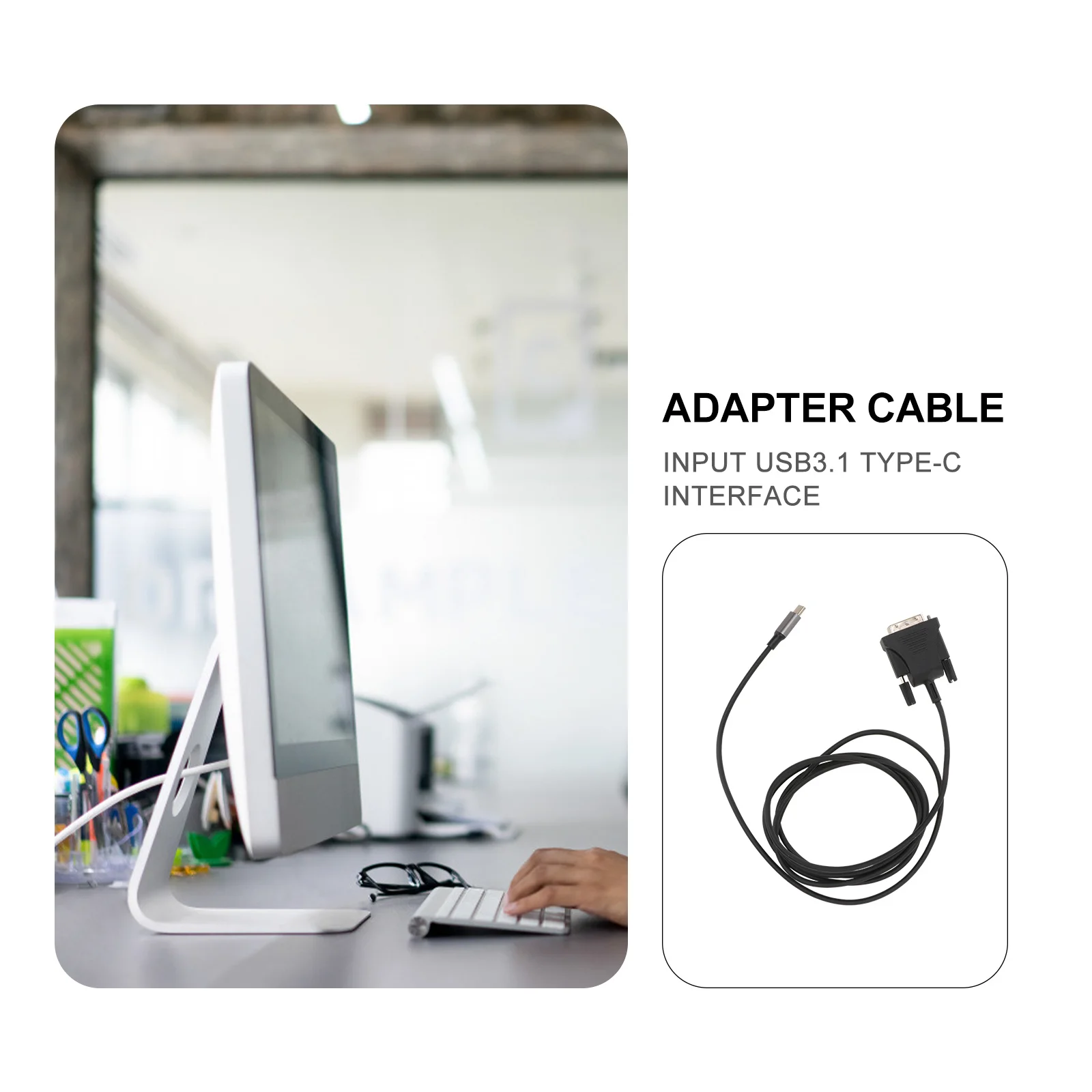 

Premium Type-C Dvi Adapter Multi Function Cable for Hd Equipment Durable Convert Cable Adapter Converter Patch Cord