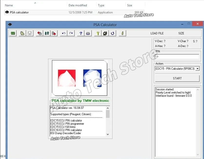 لآلة حاسبة PSA V16.04.07 برنامج لآلة حاسبة PSA PIN محرك PSA ECU ENCODE 3 في 1 برنامج لسيتروين لبيجو #2