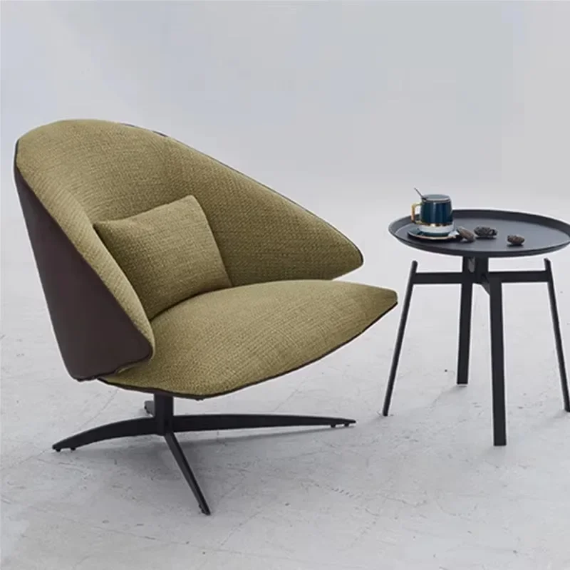 

Nordic Simple Single Armchair Designer Designed Asymmetrical Armchair Metal Lounge Chair for Hotel Showroom