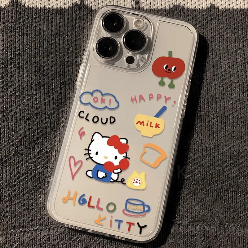 Sanrio Hello Kitty Phone Case For TECNO CAMON 30 20 POVA 6 5 SPARK 10 Infinix Smart 8 7 Note Hot 40 30i 20i Pro 5G Transparent