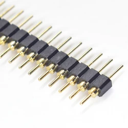 1pc Gold Round 40pin Male Single Row 0.1