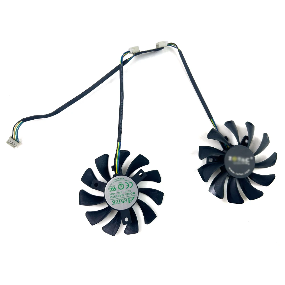 Novo ventilador de refrigeração 75mm 4pin ga81s2u gtx970 gpu ventilador para zotac geforce gtx 970 ventiladores de placa gráfica