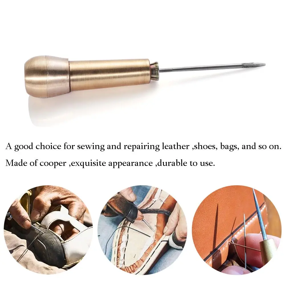 

4PCS Handmade Sewing Supplies Canvas Leather Shoes Repair Tool Needle Tool Kit Leather Craft Sewing Awl