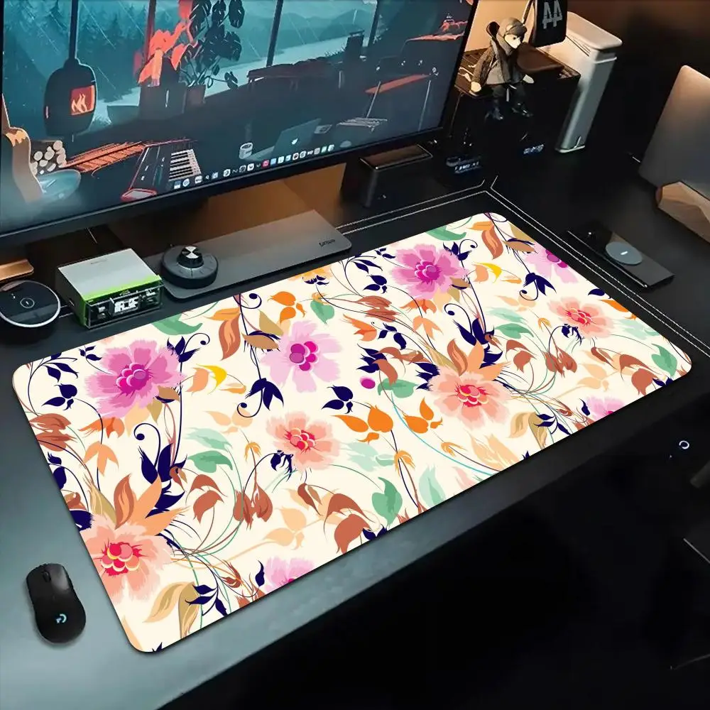 

flower pattern Mouse Pad 500X1000 mm Large Gaming Mousepad Gamer XL Rubber Otaku Keyboard Pad Laptop Desk Mat