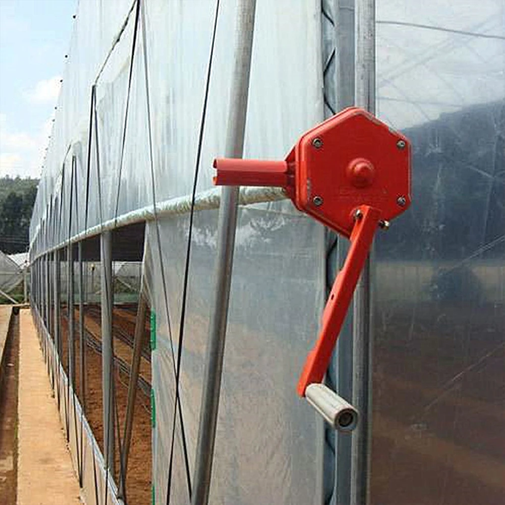 Imagem -06 - Sidewall Film Greenhouse Hand Crank Winch Manual de Baixo Ruído Ventilação Roll up Lifting Device Agrícola Fácil Instalar Ranch