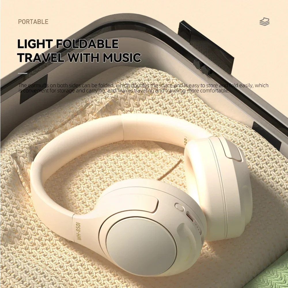 HaaYot ANC 38dB Wireless Headphones Bluetooth 5.3, 50H Playtime, Low Latency Game Mode, Foldable, HD Call for Office/Travel/Work