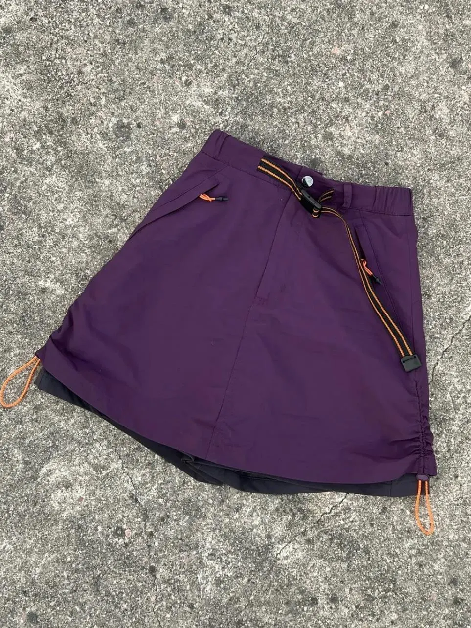 

Faionable American Purple A-Line orts Women's Summer New Loose Slimming Small Size Skirt Pants High Waist Straight Tube